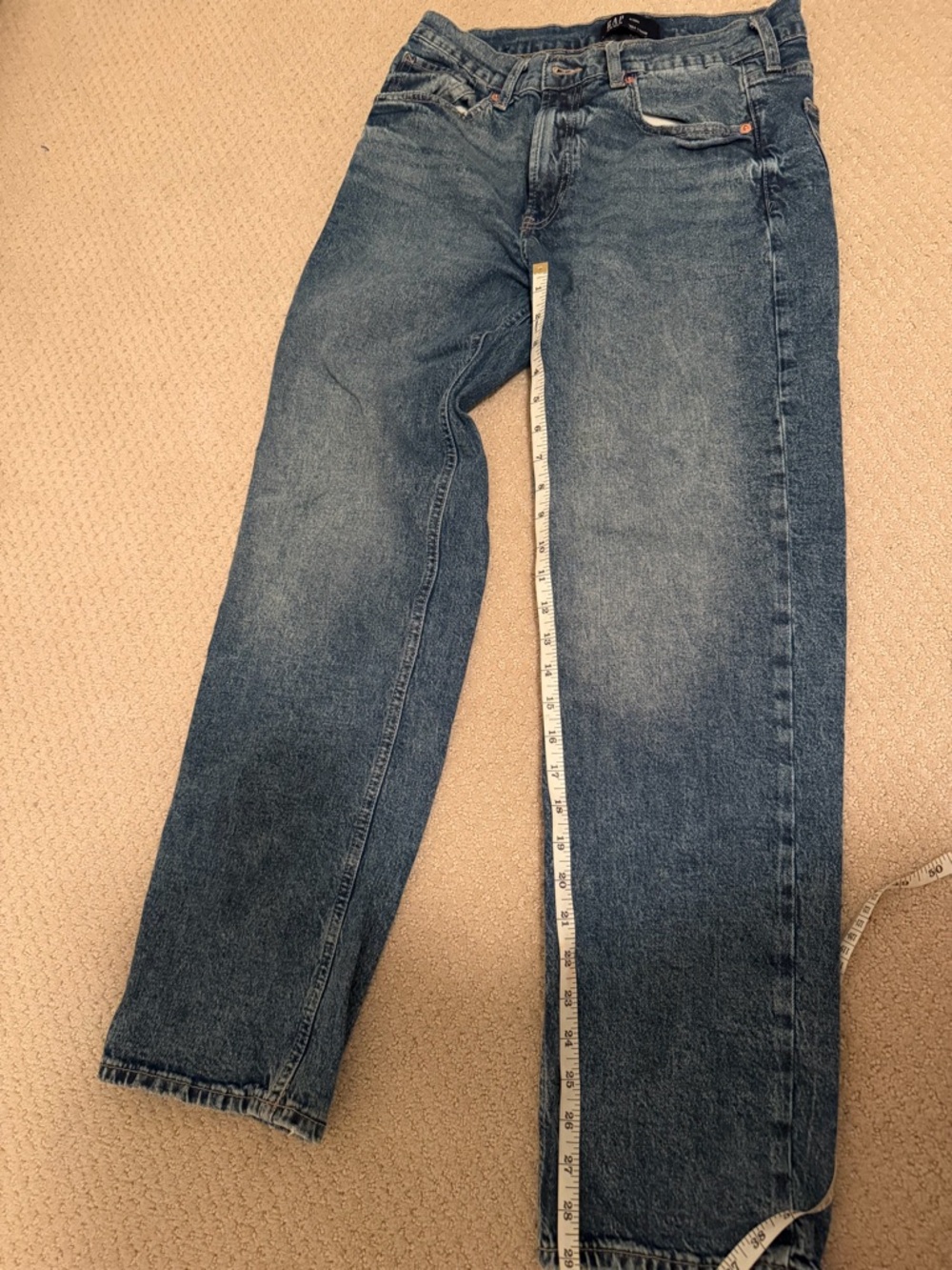 GAP Women's 90s Loose Leg Blue Jeans - Picture 8 of 8